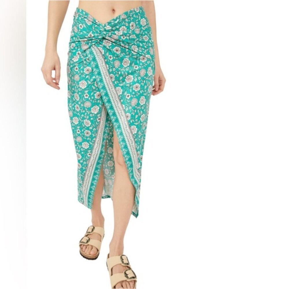 ❌❌SOLD❌❌ People Sarong It Feels Right Skirt emerald large